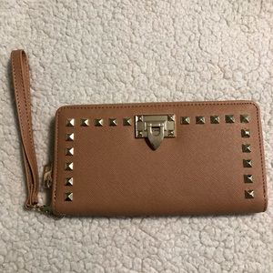 Studded Zip Around Wristlet  *NEW*